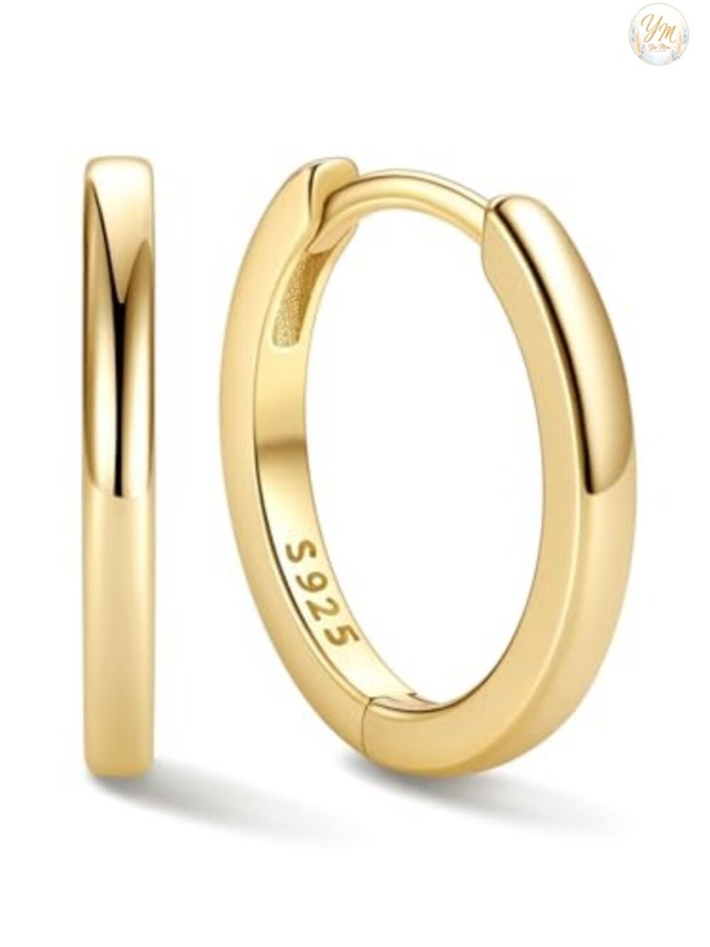 925 Sterling Silver Huggie Hoop Earrings